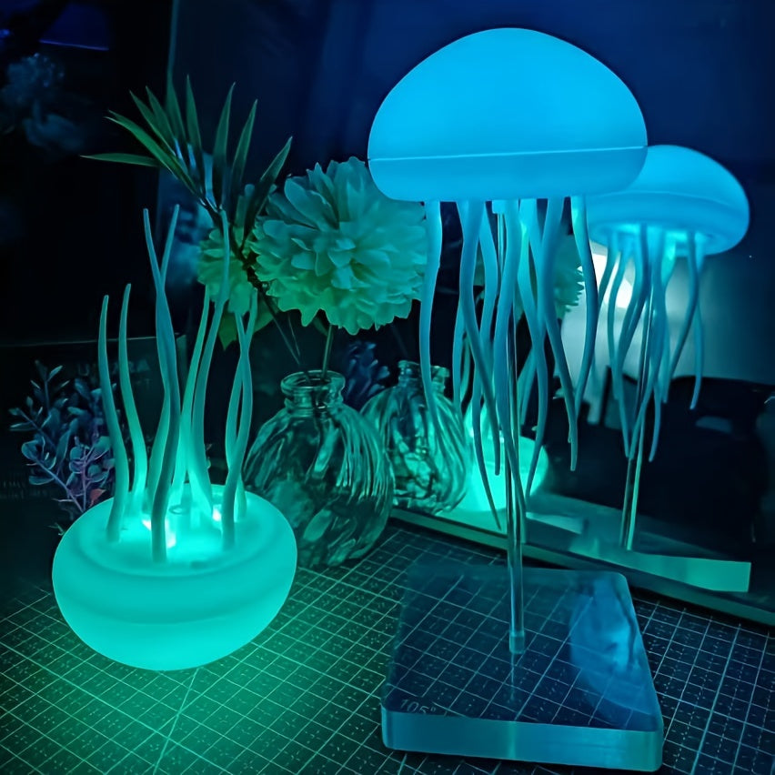 LED Jellyfish Aquarium Lamp - Color Changing USB Night Light for Relaxation 3
