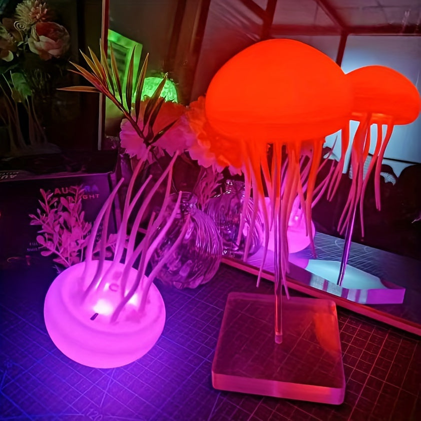 LED Jellyfish Aquarium Lamp - Color Changing USB Night Light for Relaxation 7