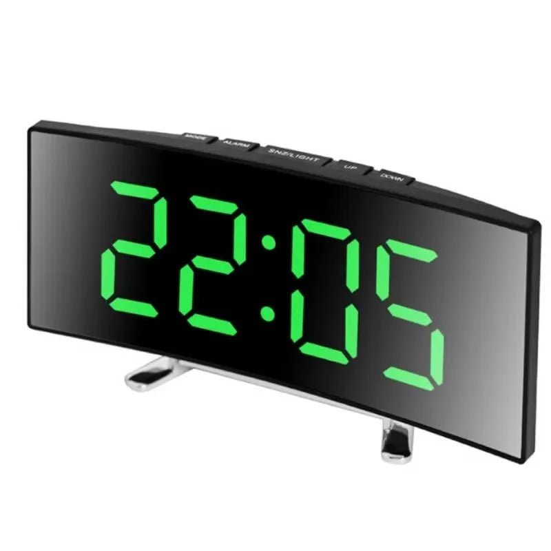 LED Mirror Alarm Clock - Silent Operation with Stylish Design 2