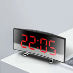 LED Mirror Alarm Clock - Silent Operation with Stylish Design 3