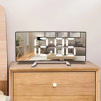 LED Mirror Alarm Clock - Silent Operation with Stylish Design 4