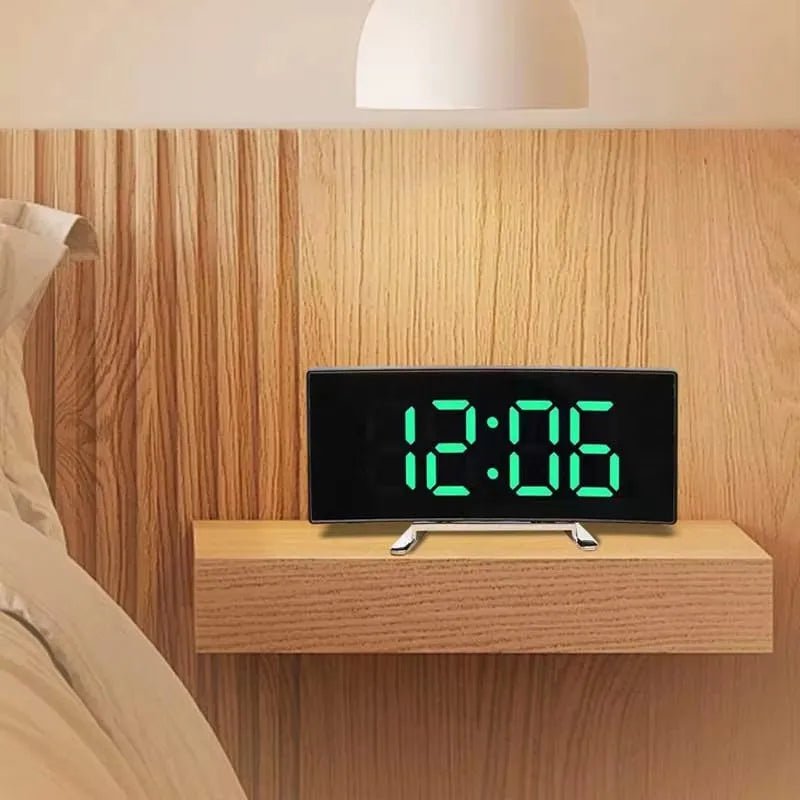 LED Mirror Alarm Clock - Silent Operation with Stylish Design 6