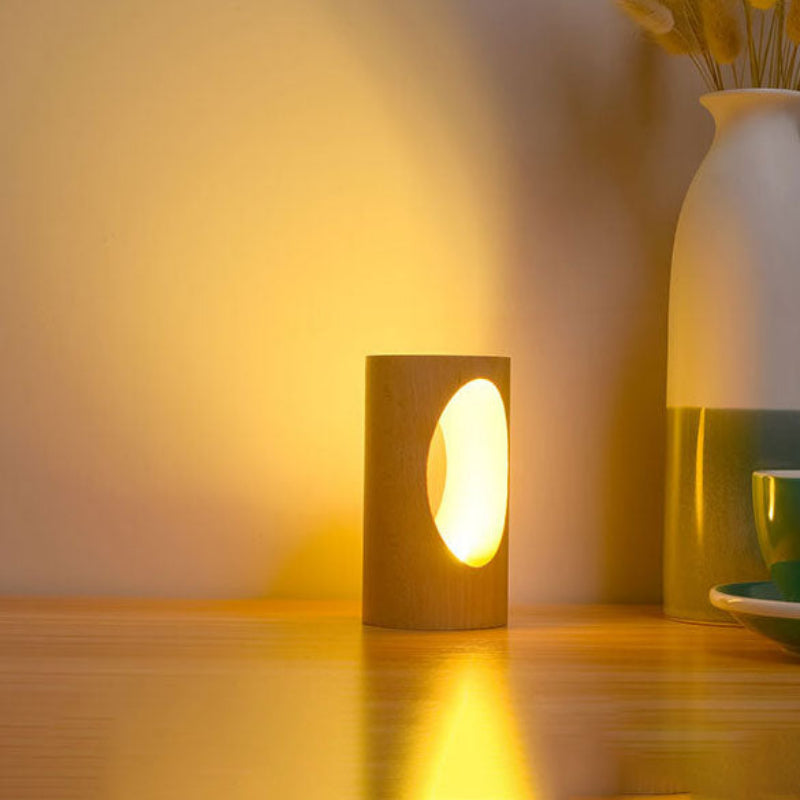 LED Night Light - Modern Solid Wood Design for Nightstand & Decor 7