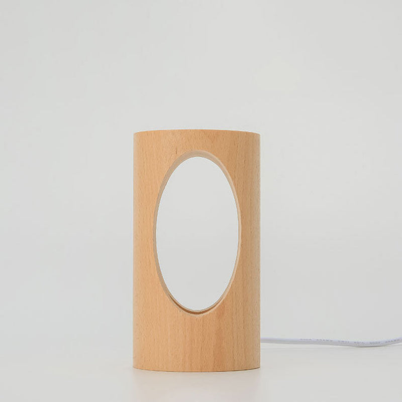 LED Night Light - Modern Solid Wood Design for Nightstand & Decor 8