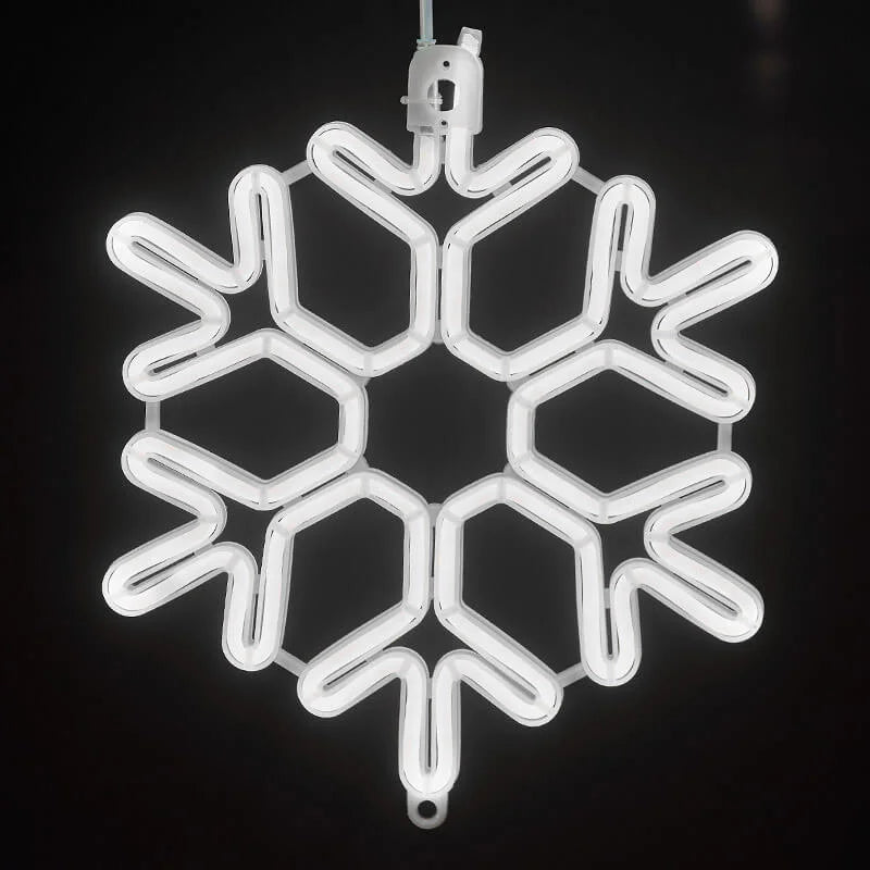 LED Outdoor Christmas Snowflake Lights, Waterproof IP65, Multi-Color Garden Decor, 11.8 Inch Diameter 5