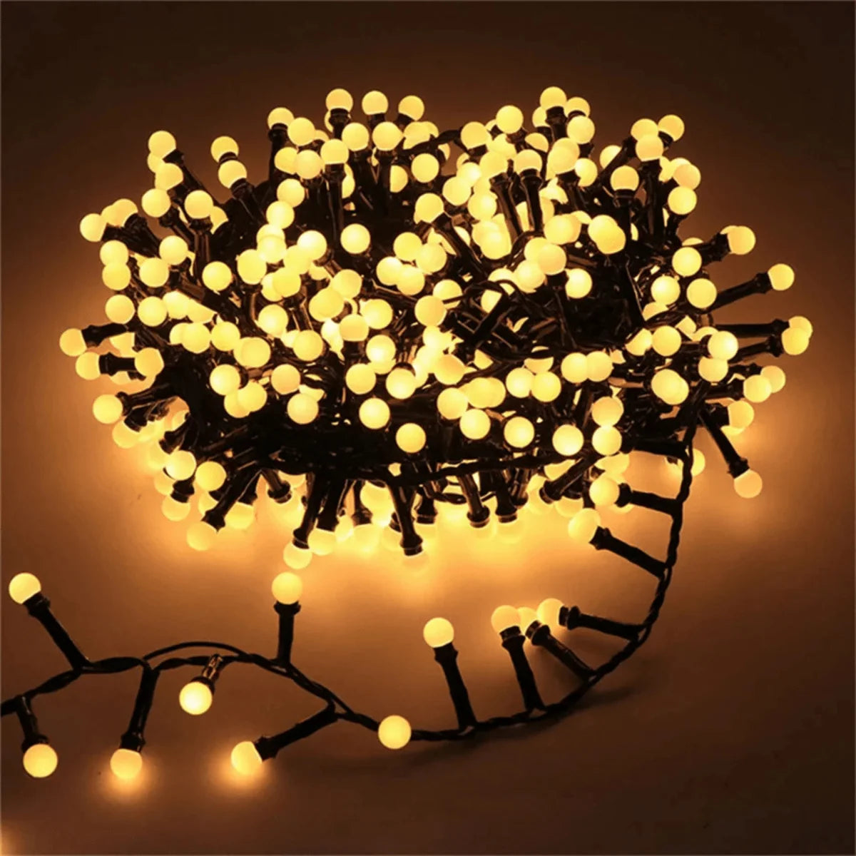 LED Outdoor String Lights with 8 Modes and IP68 Waterproof – Warm White and Multicolor Patio Hanging Lights for Garden and Events 1