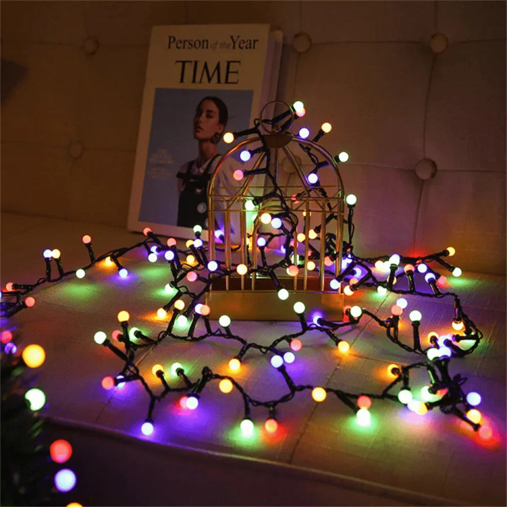 LED Outdoor String Lights with 8 Modes and IP68 Waterproof – Warm White and Multicolor Patio Hanging Lights for Garden and Events 2