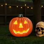 LED Pumpkin Lantern - Battery Operated Halloween Decoration for Indoor & Outdoor Use 0