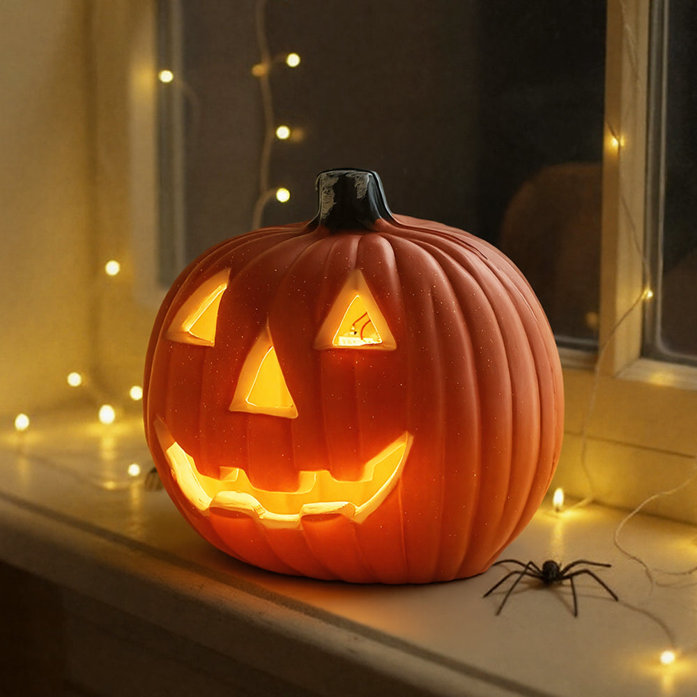 LED Pumpkin Lantern - Battery Operated Halloween Decoration for Indoor & Outdoor Use 4