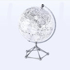 LED Rotating Globe Lamp - Warm Illuminated Acrylic Light Fixture 6