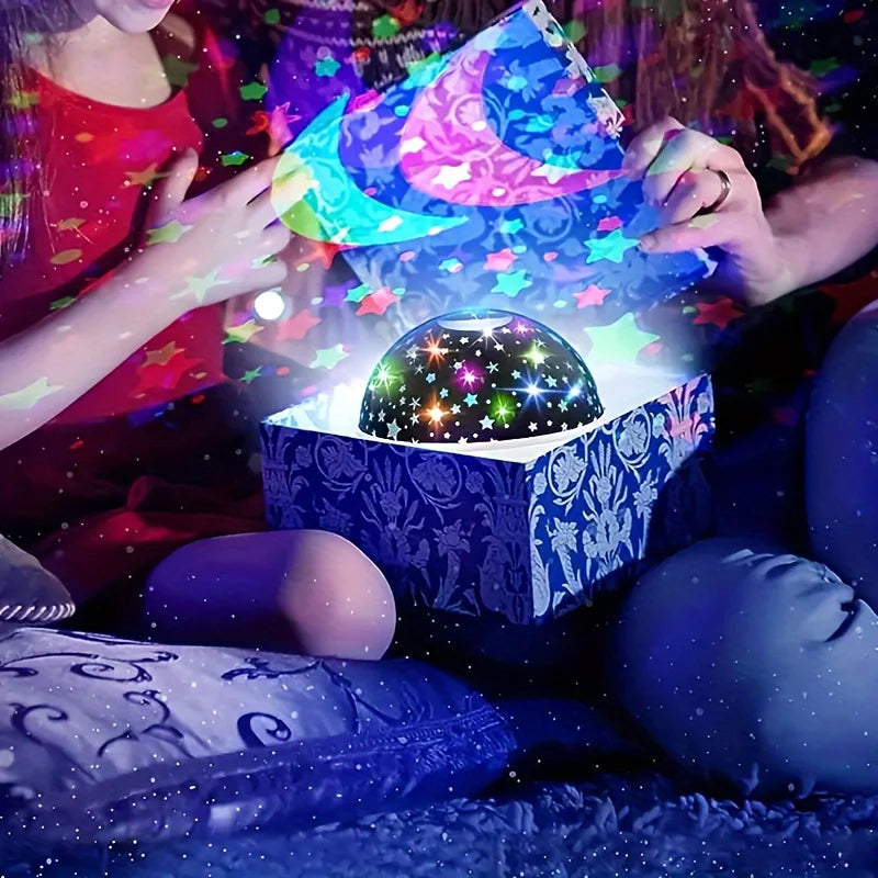 LED Star Projector Night Light - Adjustable Colors for Ambient Lighting 0