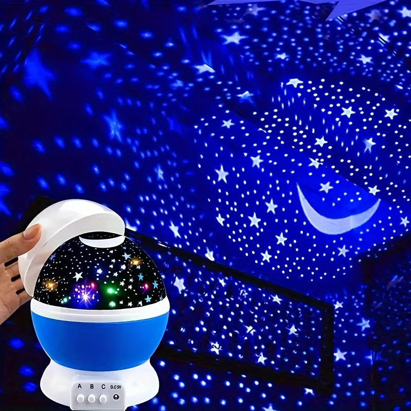 LED Star Projector Night Light - Adjustable Colors for Ambient Lighting 3