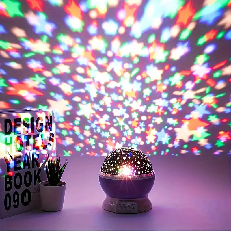 LED Star Projector Night Light - Adjustable Colors for Ambient Lighting 6
