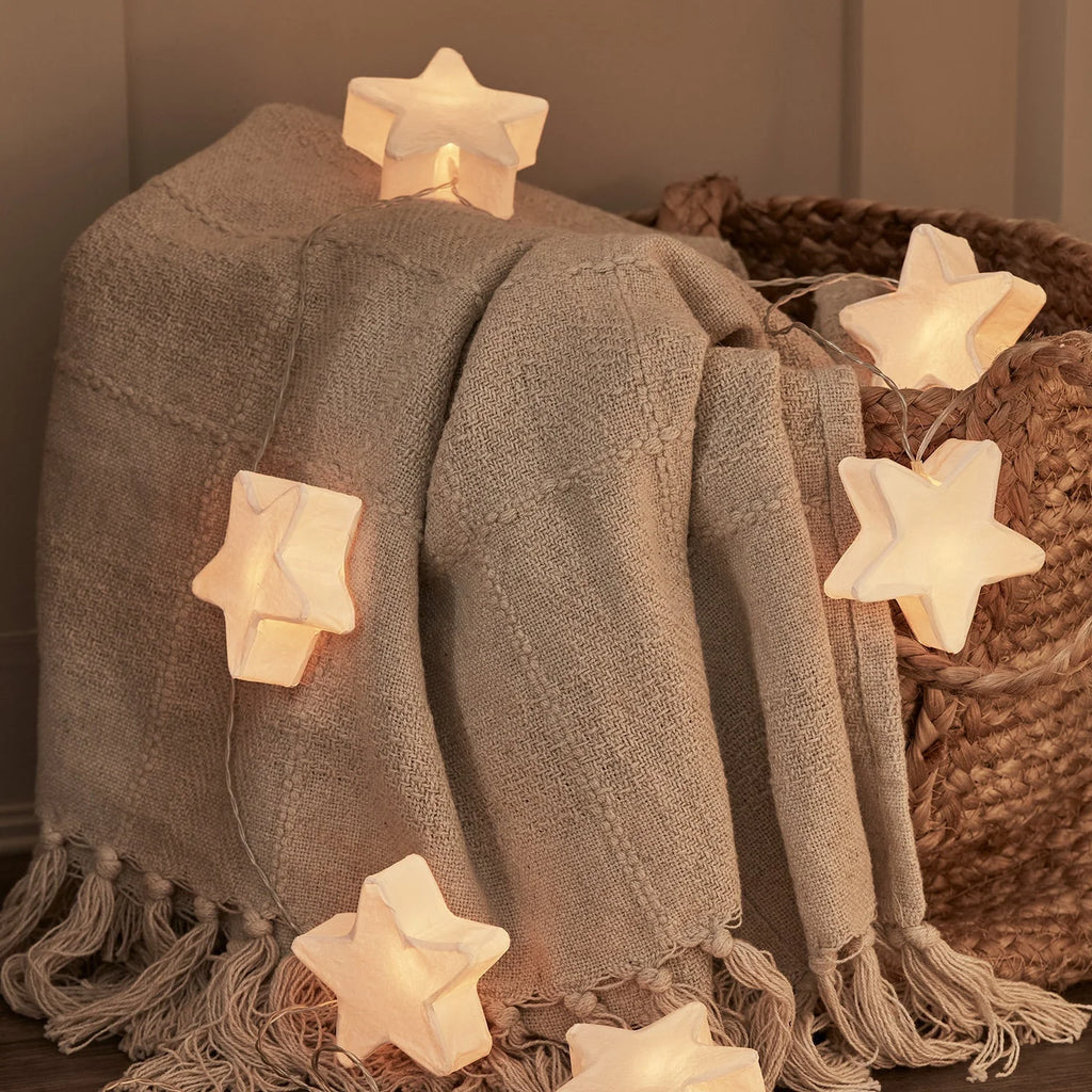 LED String Lights with Paper Star, Heart, and Christmas Tree Motifs – Warm White Indoor Fairy Lights for Cozy Decoration 6