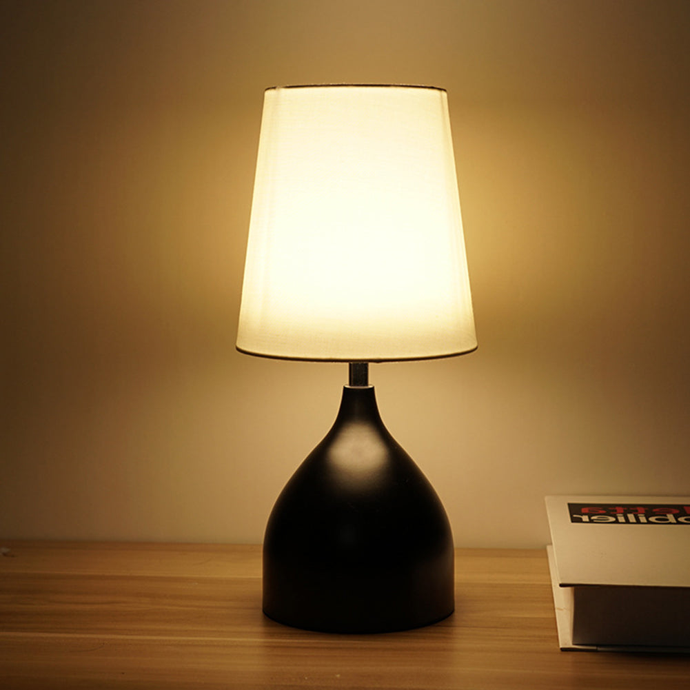 LED Table Lamp - Elegant Solid Wood Design for Bedroom & Desk Use 0