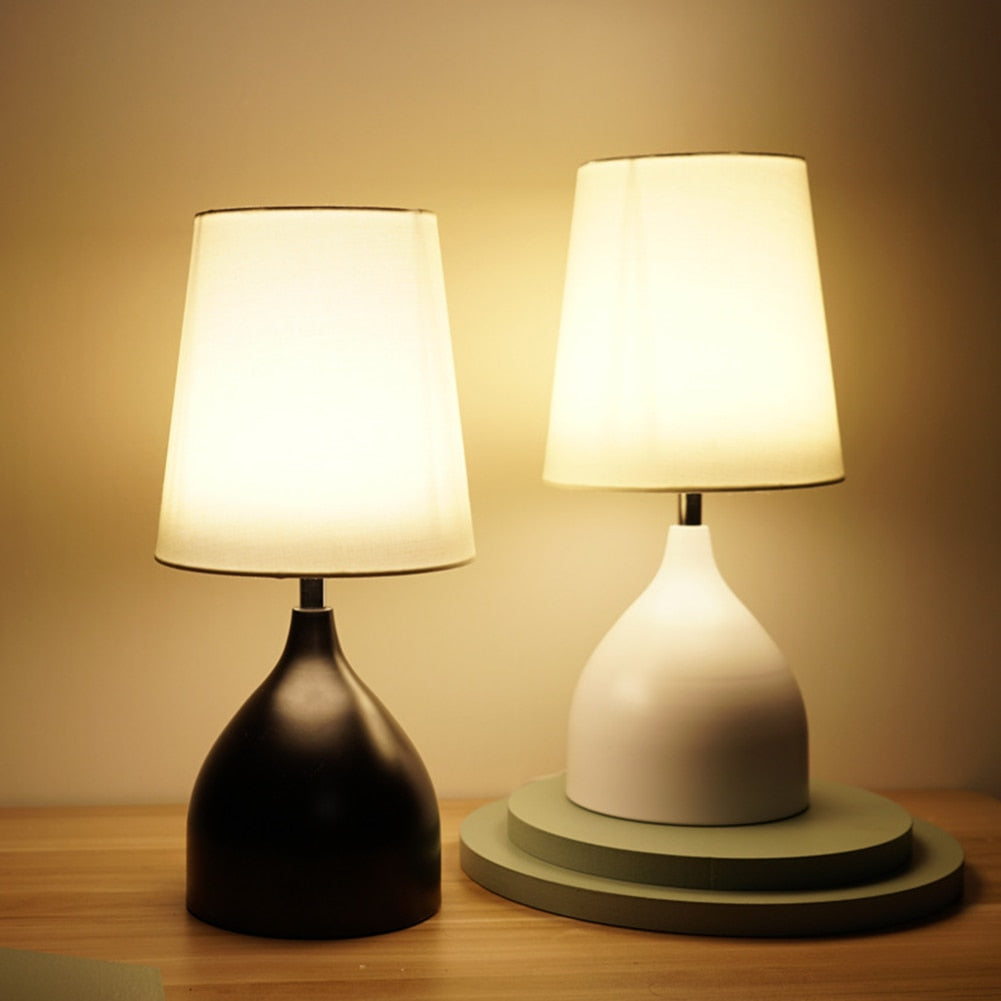 LED Table Lamp - Elegant Solid Wood Design for Bedroom & Desk Use 1