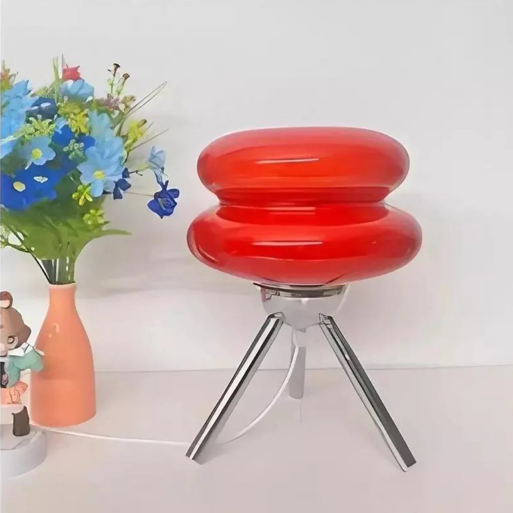 LED Tripod Table Lamp - Sculptural Design for Bedside and Desk Use 5