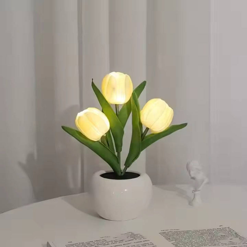 LED Tulip Night Light - Color Changing Ambiance for Cozy Spaces 1