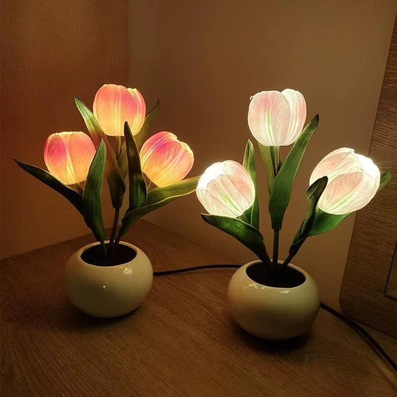 LED Tulip Night Light - Color Changing Ambiance for Cozy Spaces 3