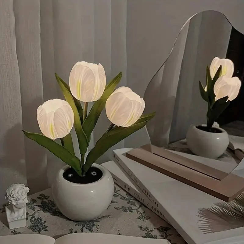 LED Tulip Night Light - Color Changing Ambiance for Cozy Spaces 5