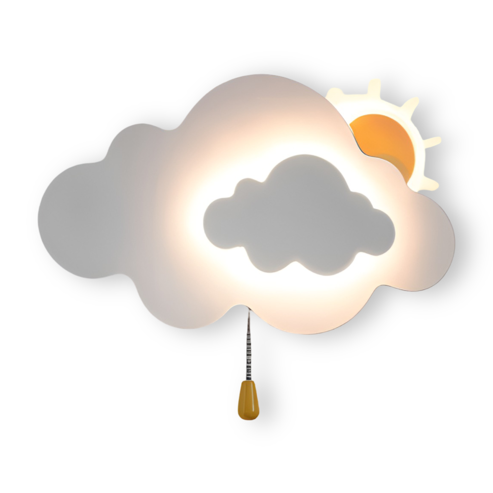 LED Wall Lamp - Soft Cloud & Sunlight Wall Lights for Kids 0