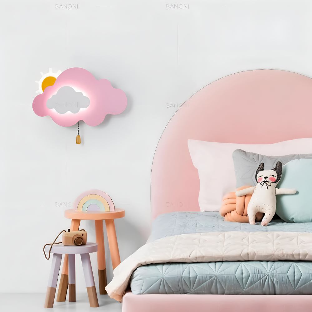LED Wall Lamp - Soft Cloud & Sunlight Wall Lights for Kids 6