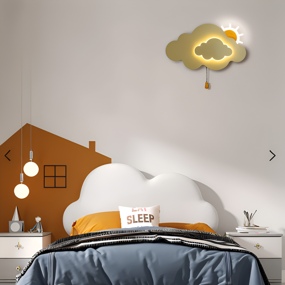 LED Wall Lamp - Soft Cloud & Sunlight Wall Lights for Kids 8