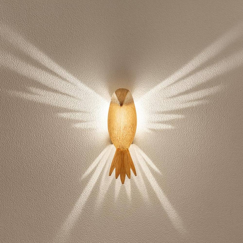LED Wall Sconce - 3D Wing Projection for Unique Home Decor Lighting 1