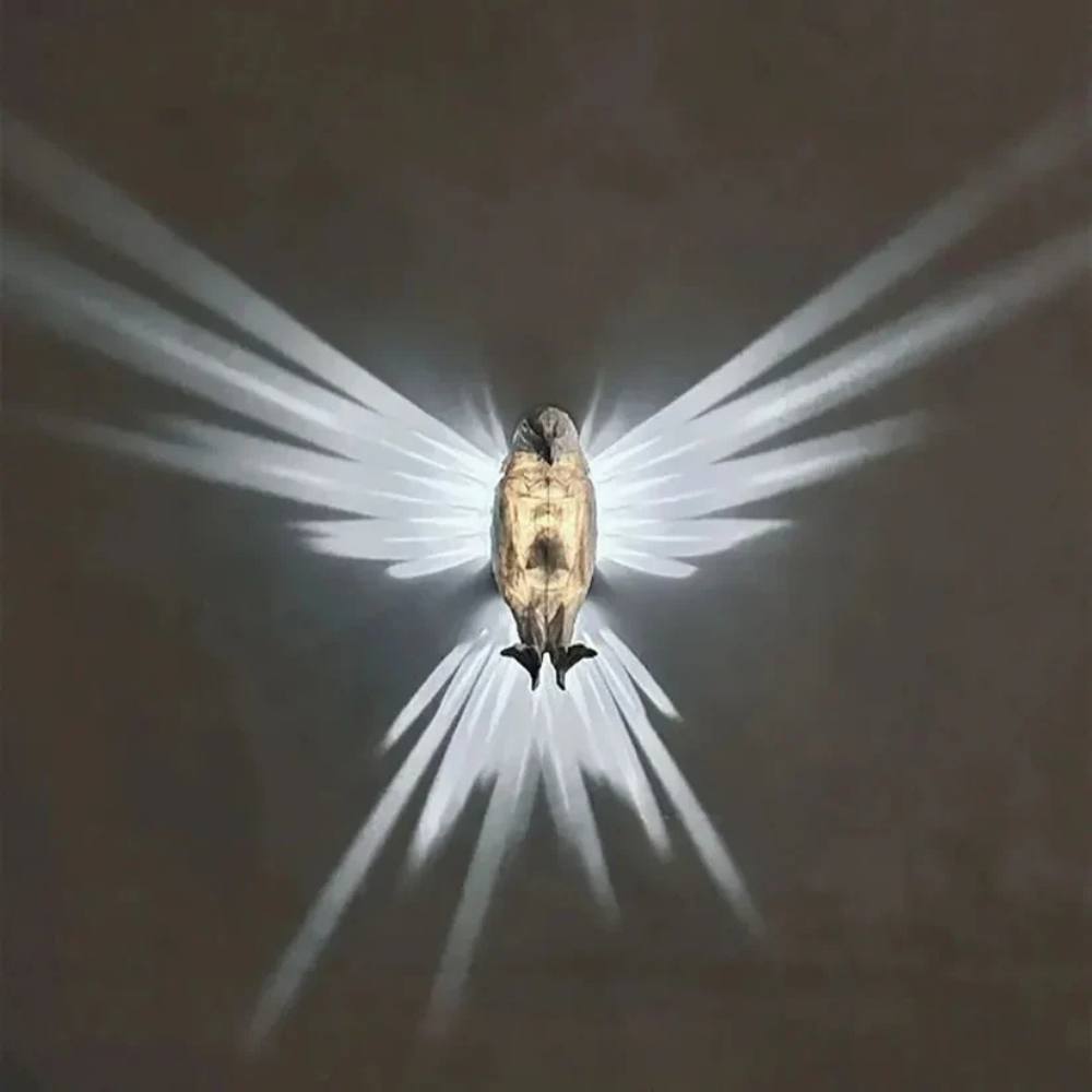 LED Wall Sconce - 3D Wing Projection for Unique Home Decor Lighting 4
