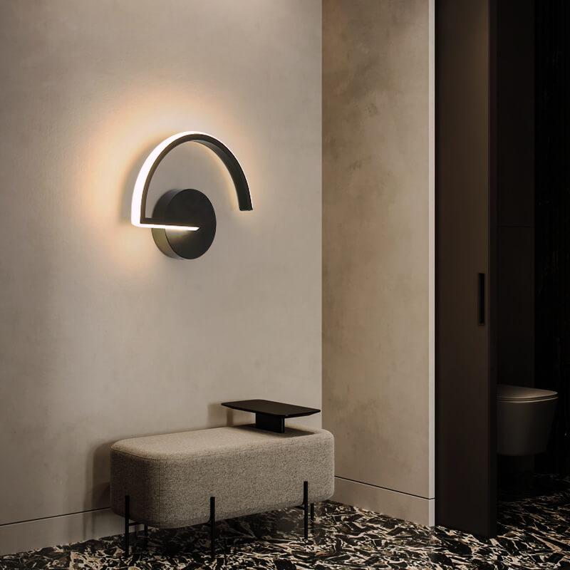 LED Wall Sconce - Modern Curved Design, Energy-Efficient Lighting 4