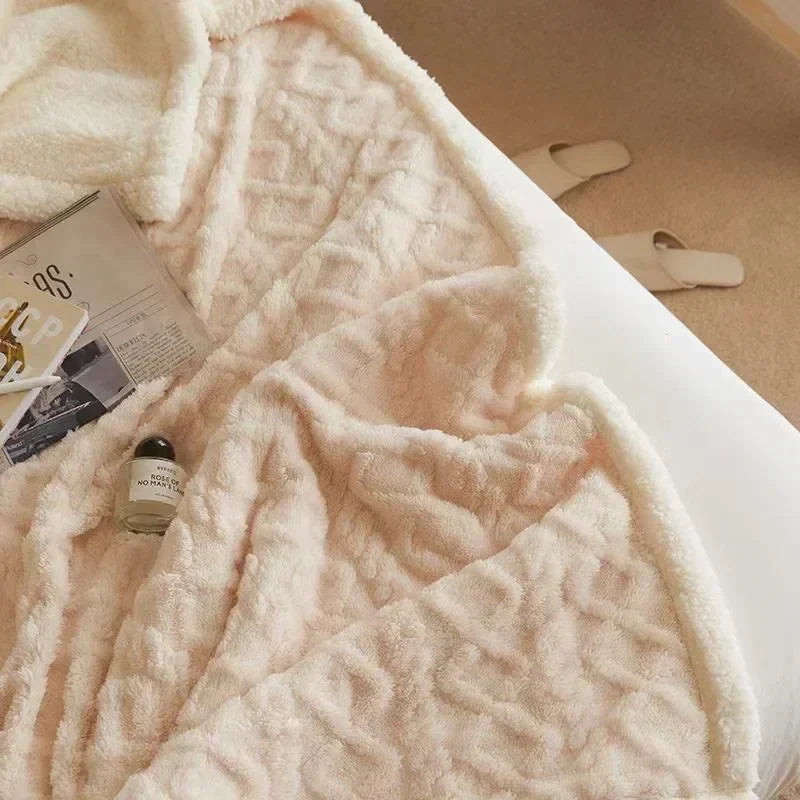 Lambswool and Fleece Winter Blanket – Soft and Warmest Blanket for Sofa and Bed, Cozy Comfort for Cold Days 8