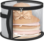 Large Clear Hat Storage Case - Organizes 5-7 Wide-Brim Hats Safely 0