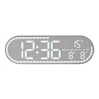 Large LED Digital Wall Clock - Time, Temperature & Date Display 0