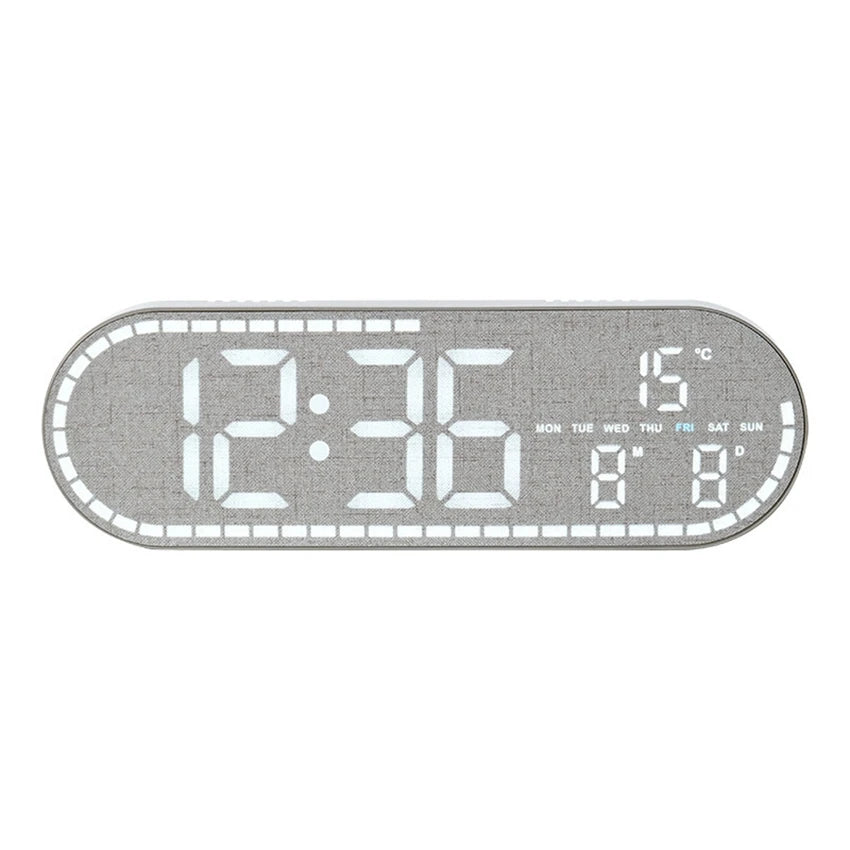 Large LED Digital Wall Clock - Time, Temperature & Date Display 0