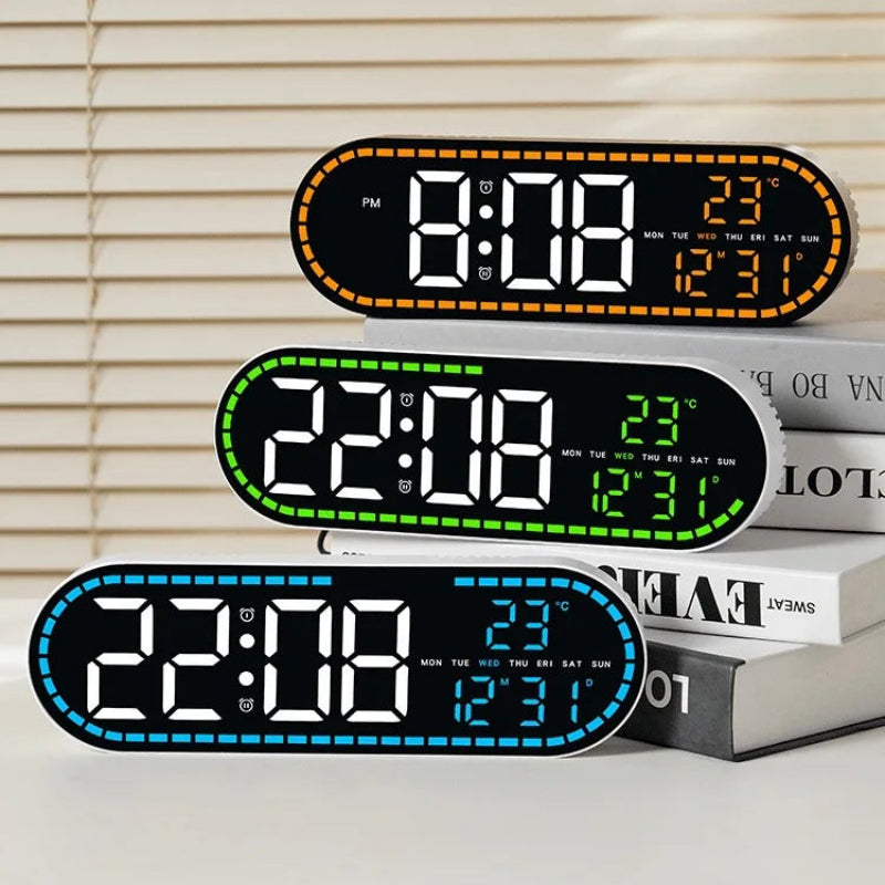 Large LED Digital Wall Clock - Time, Temperature & Date Display 4
