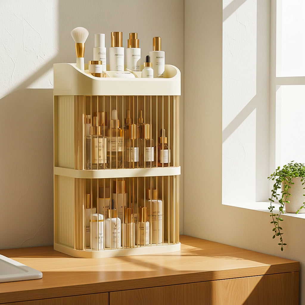 Large Makeup Organizer Box - Spacious Vanity Organizer with Drawer 3