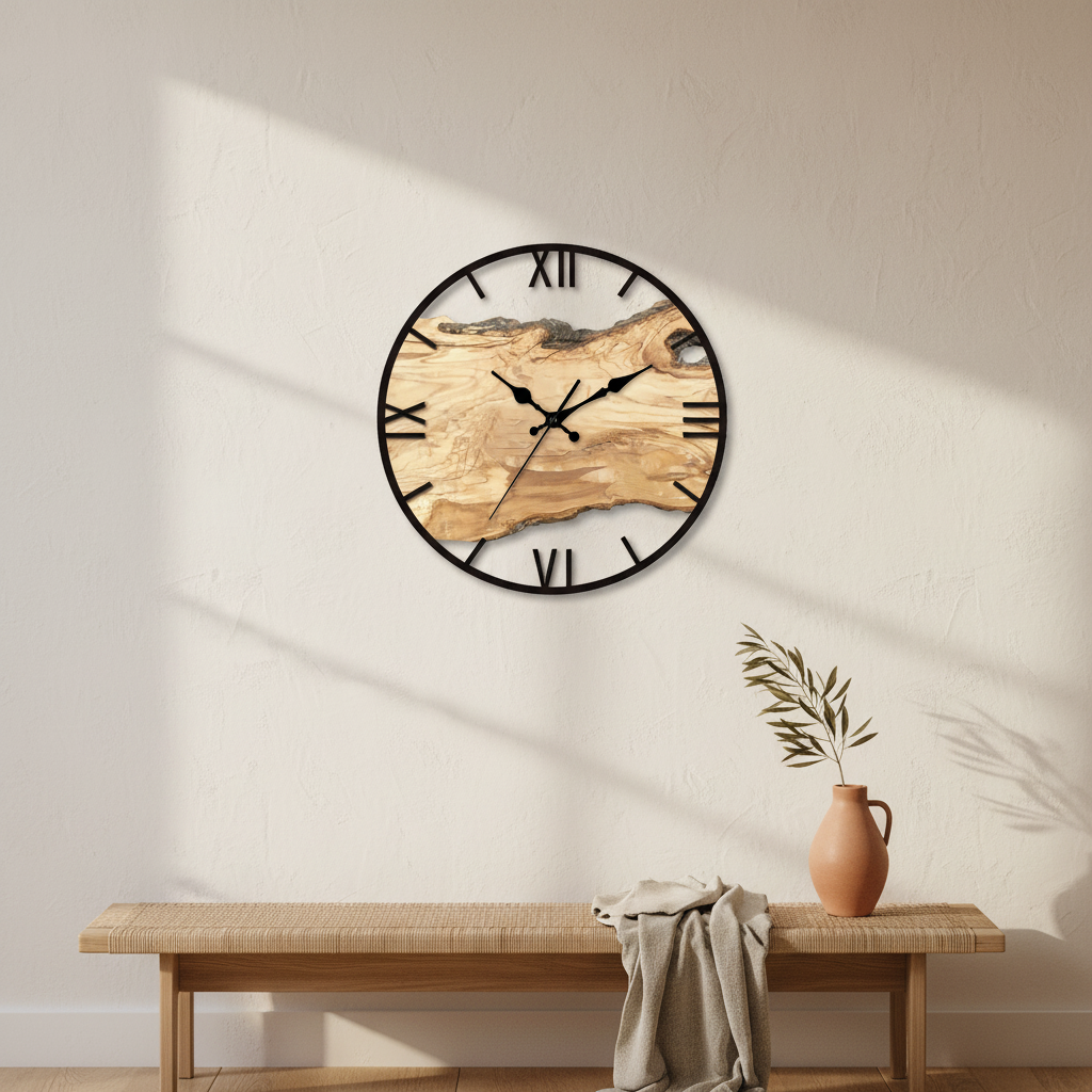 Large Modern Wall Clock - Minimalist Design with Quartz Precision 30cm 2