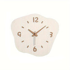 Large Modern Wall Clock - Silent Movement, Unique Irregular Wood Decor 3