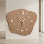 Large Modern Wall Clock Irregular Shape Battery Operated 01