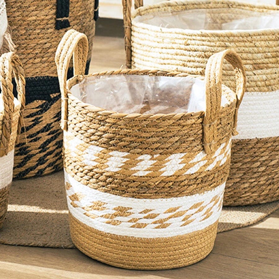 Laundry Basket - Stylish Seagrass Hamper with Handles 2