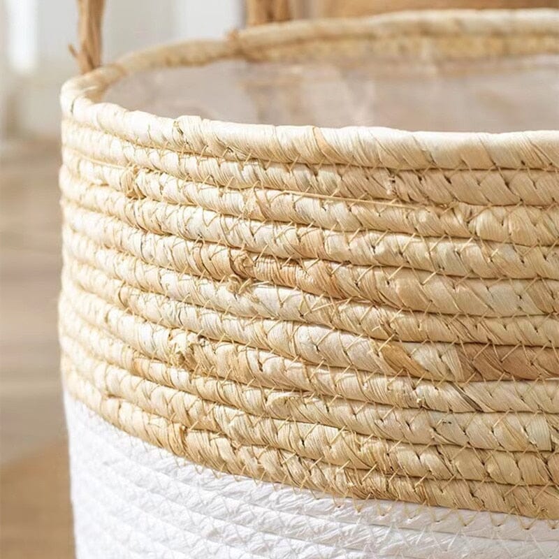 Laundry Basket - Stylish Seagrass Hamper with Handles 6