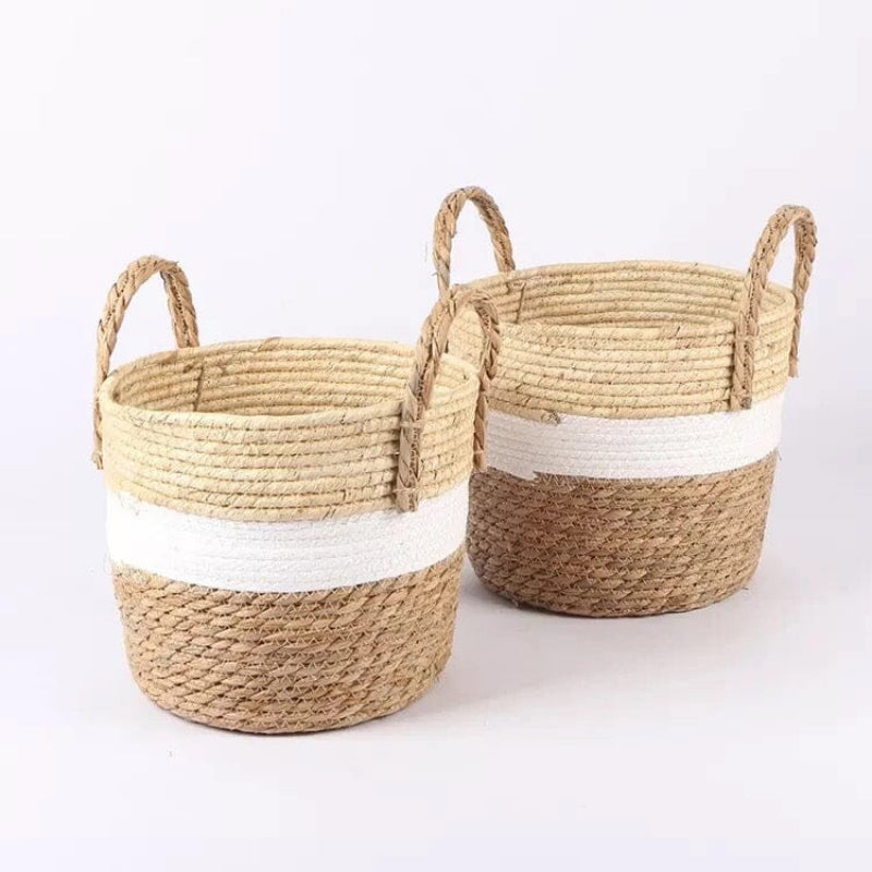 Laundry Basket - Stylish Seagrass Hamper with Handles 8
