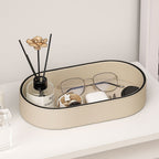 Leather Desk Organiser Tray - Stylish PU Leather with Multiple Compartments 5