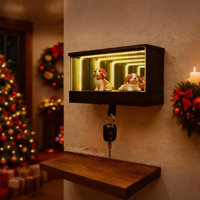 Light-Up Keychain with Motion Sensor & Infinite Mirror Effect 5