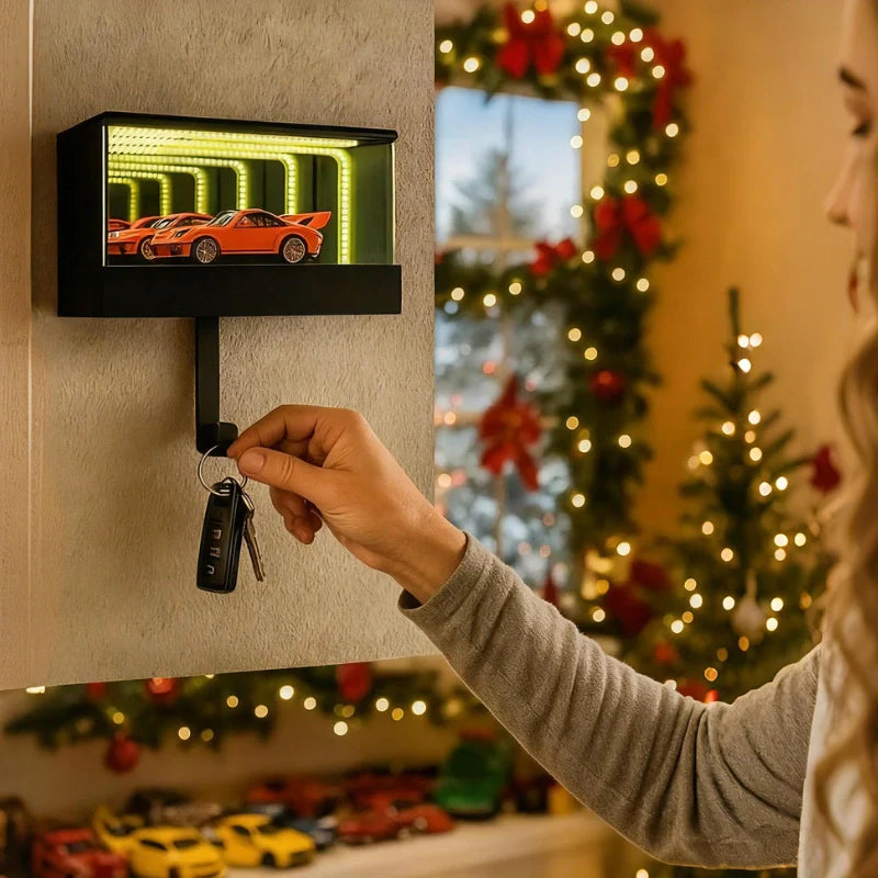 Light-Up Keychain with Motion Sensor & Infinite Mirror Effect 7