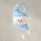 Light-Up Plush Snowman Decoration with Winter Hat 01