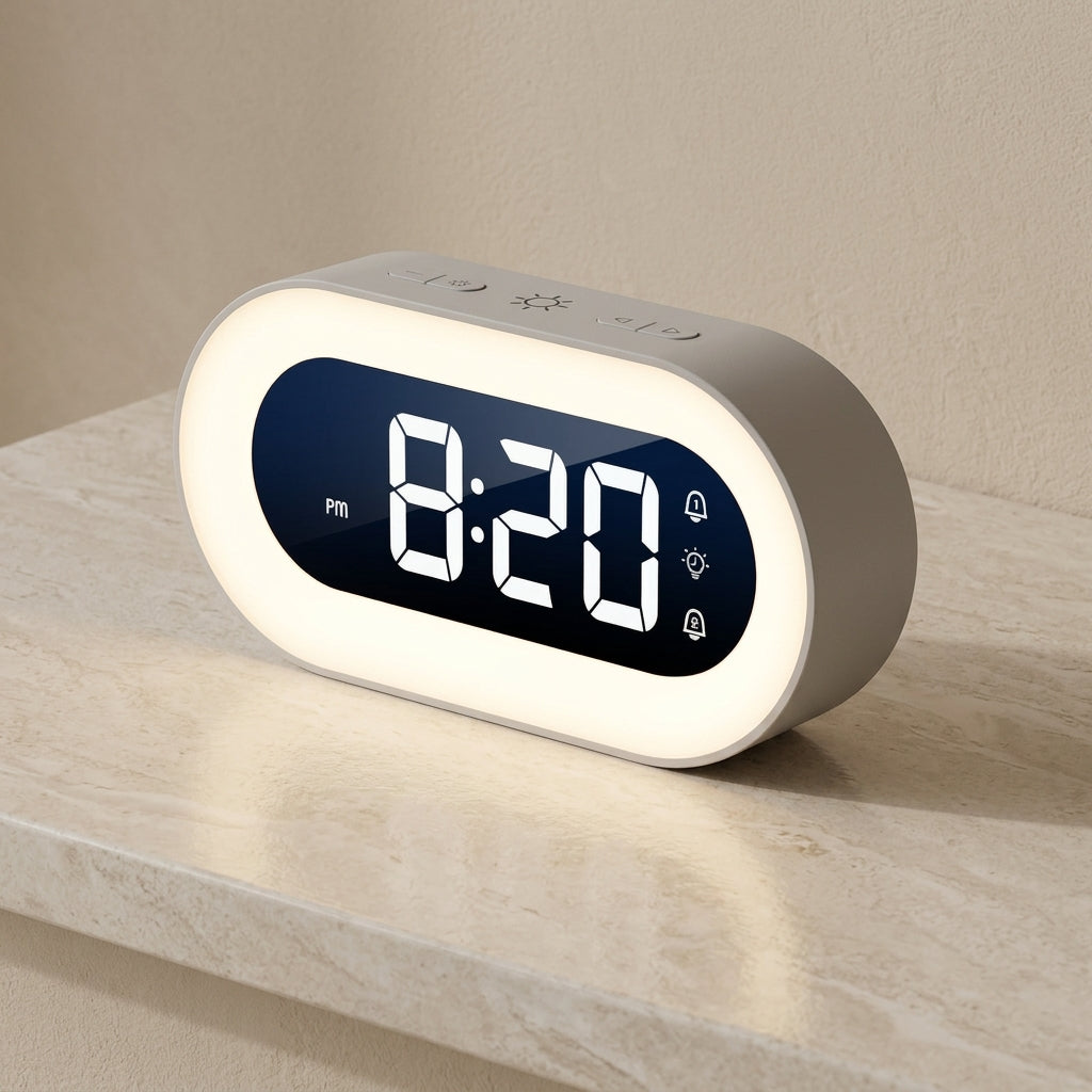 Light Alarm Clock with Sunrise Simulation, LED Display and USB-C 1