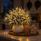 Lighted Artificial Pine Branches with Warm LED Lights, 41cm 13