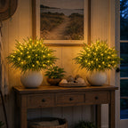 Lighted Artificial Pine Branches with Warm LED Lights, 41cm 17