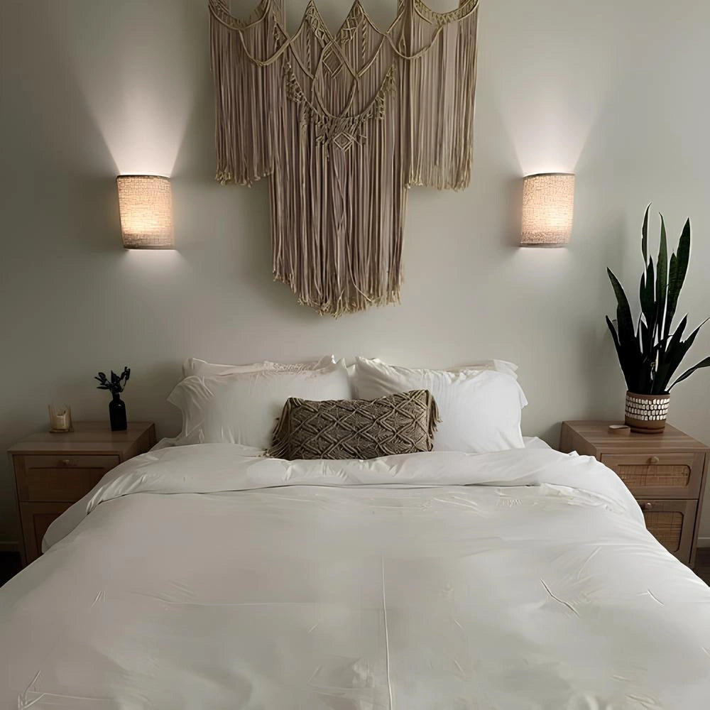 Linen Glow Wall Light – Dimmable Rechargeable LED Light with Remote Control and 13 Color Options 0